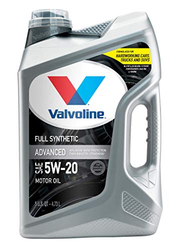 Valvoline 881147 Advanced Full Synthetic SAE 5W-20 Motor Oil 5 Quart