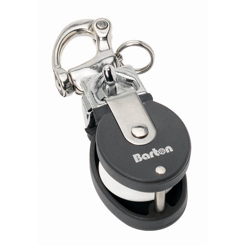 Barton Marine 90 301 Size 2 Snatch Block with Stainless Steel Snap Shackle 35mm