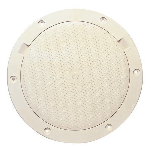 Beckson Marine DP83-N 8" Non-Skid Pry Out Deck Plate Beige