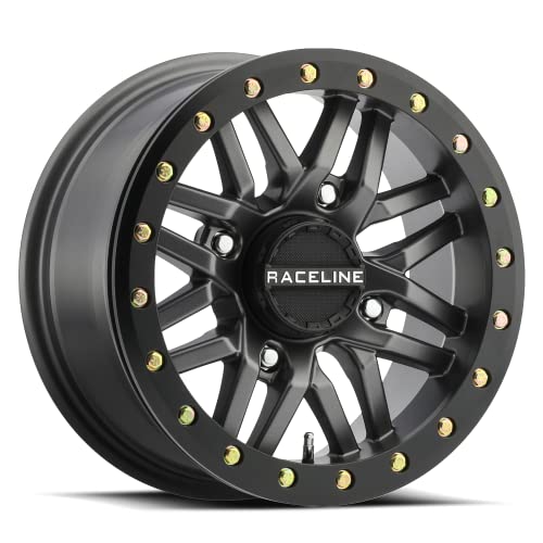 Picture of Raceline Wheels A91G5703752 Ryno Beadlock Wheel - 14x7 4/137 Matte Gold