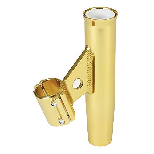 Lee's Tackle RA5004GL Clamp-On Rod Holder Gold Aluminum Vertical 1.900" Pipe