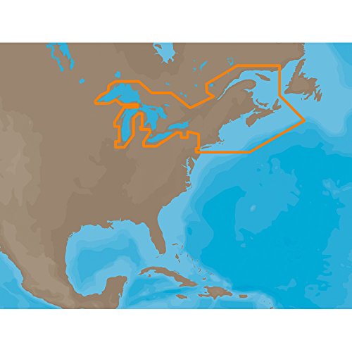 C-Map NA-M026SDCARD Great Lakes & Northeast Coast Marine Chart SD Card
