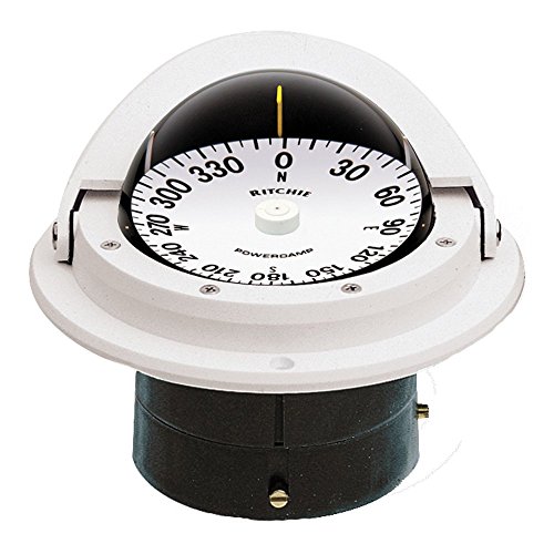 Ritchie Navigation F82W Voyager Flush Mount Compass with Flat Dial White