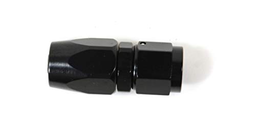 SPEEDFX 510800BK -8AN Straight Black Anodized Aluminum Hose End Fitting