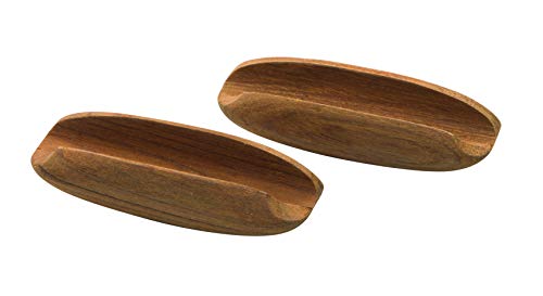 Whitecap Industries 60147-A Teak Oval Drawer Pull 4" Length 2 Pack
