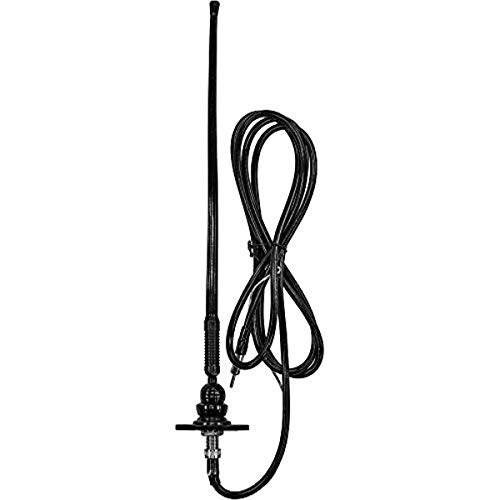 ASA Electronics 44US01R Jensen Rubber Mast AM/FM Antenna with Top or Side Mount