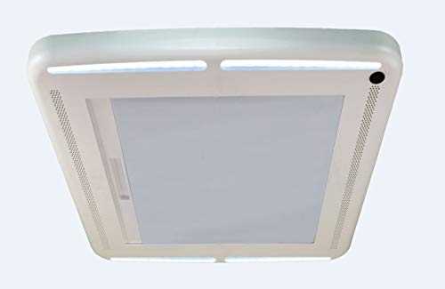 MAXXAIR VENT 0003901 Maxxshade Plus Retractable RV Roof Vent Shade with LED Lights