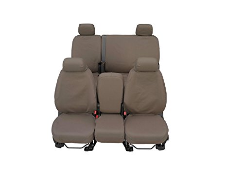 Picture of Covercraft SS8462PCCT Polycotton SeatSaver Custom Second Row Seat Cover Misty - Grey