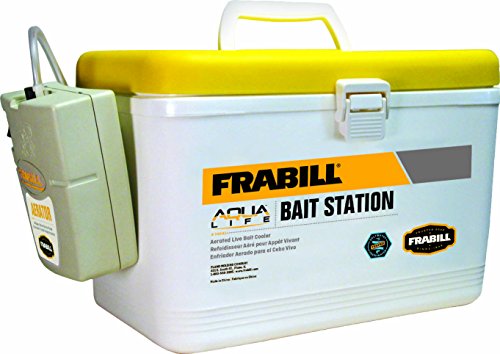 Frabill 14042 Insulated Bait Box with Aerator - 8 Quart Live Bait Cooler