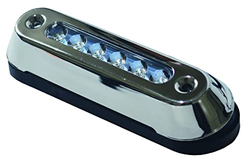 T-H Marine LED-SM7815-B-DP Stainless Steel Underwater LED Light Blue