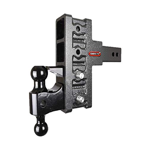 Gen-Y Hitch GH-1924 2.5" Mega Duty Offset Shank with Pintle Lock and Dual Ball 6" Drop