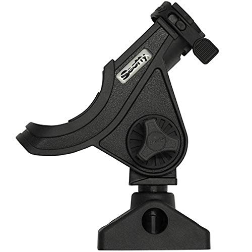 Scotty 0280BK Baitcaster/Spinning Rod Holder with 241 Side/Deck Mount