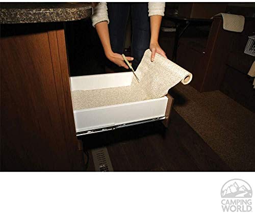 Kittrich 05FC6P4606 Drawer Liner Beige Non-Adhesive Shelf Liner