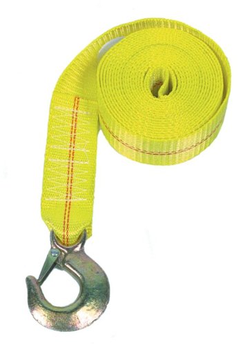 Rod Saver WSY25 Heavy Duty Winch Strap 2" x 25' Yellow 10,000 lb