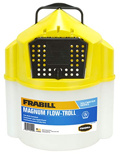 Frabill 451205 Flow-Troll Magnum Shrimp Bucket 10-Quart