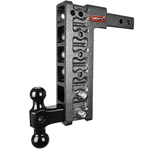 Gen-Y Hitch GH-316 Mega-Duty Adjustable Drop Hitch 2" Shank 12.5" Drop with Versa-Ball Mount