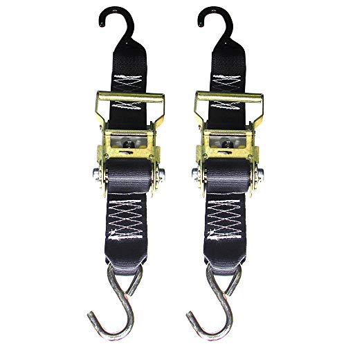 Rod Saver R2TTD5 Heavy Duty Ratchet Trailer Tie Down 2" x 5' Pair