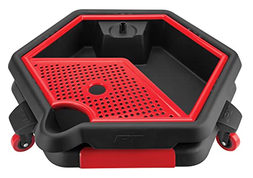 Performance Tool W4074 2-in-1 Oil Drain Pan and Tool Caddy with Casters