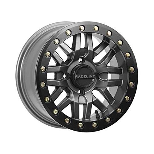 Picture of Raceline Wheels A91G4705652 Ryno Beadlock ATV/UTV Wheel 14x7 Gunmetal 4/156