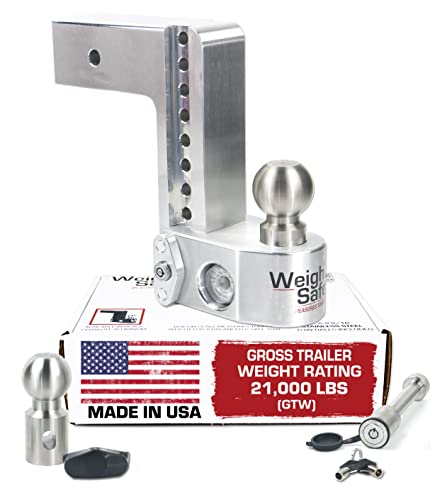 Picture of Weigh Safe WS8-3-KA Adjustable Ball Mount 8" Drop 3" Receiver with Built-In Scale