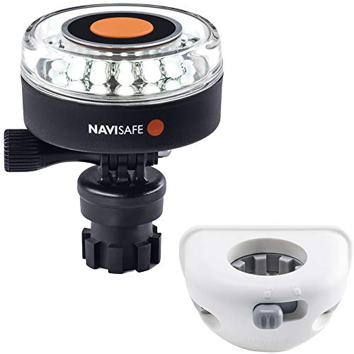 Navisafe 040KIT6 White 360° LED Navigation Light Kit with Vertical Mount