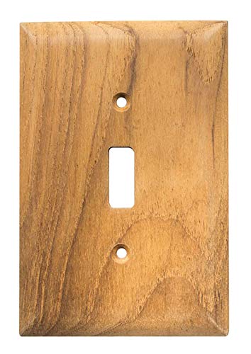 Whitecap Industries 60172 Teak Switch Cover Plate