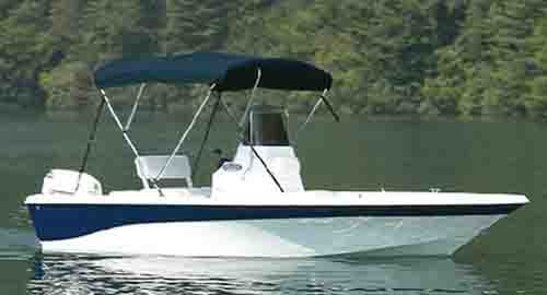 Carver Covers A4687UB02 3-Bow Bimini Top Kit 85-90 Inch Sunbrella Black