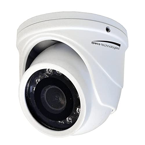 Speco HT471TW 4MP HD-TVI Mini Turret Security Camera 2.9mm Fixed Lens White