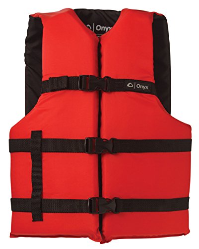 Onyx Outdoors 103000-100-005-12 Adult Oversize Life Jacket Type III PFD Red