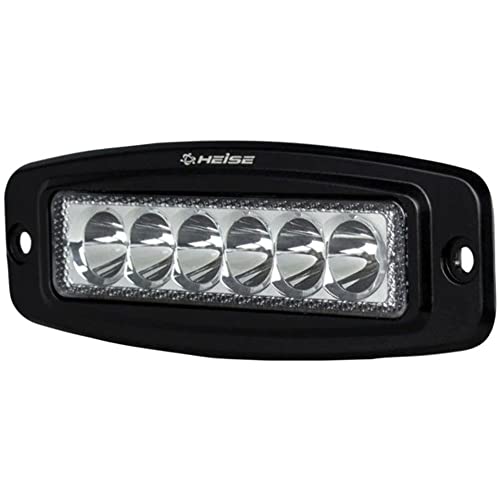 HEISE LED Lighting Systems HE-FMDL1 6 LED Flush Mount Driving Light Black 18W Spot Beam