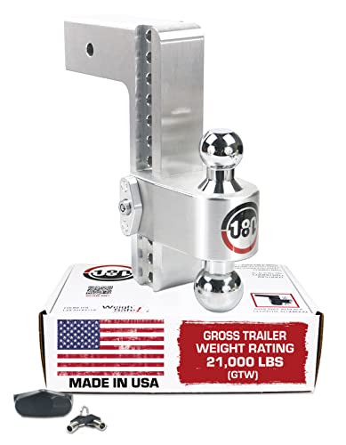 Picture of Weigh Safe CTB103 Adjustable Ball Mount Drop Shank GTW - 180 10 3 21 000