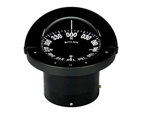 Ritchie Navigation FN-201 Navigator Flush Mount Marine Compass with Flat Dial