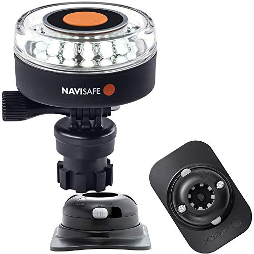 Navisafe 040KIT2 White 2NM 360 Degree Navigation Light with RIB Mount