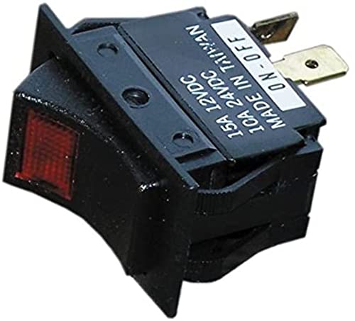Whitecap Industries S-8057C Illuminated Rocker Switch On/Off/On SPDT 12V 15A