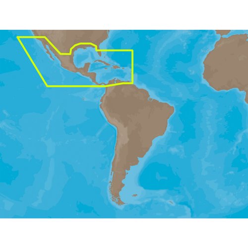 C-Map NA-M027SDCARD SD Card Central America Caribbean Navigation Chart