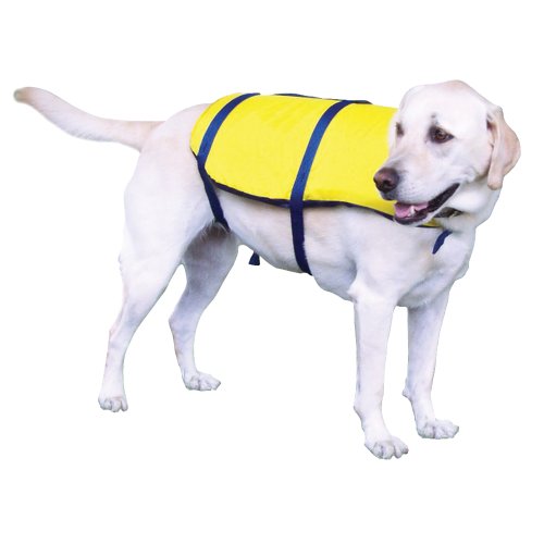 Kent Sporting Goods 157000-300-050-12 Nylon Pet Life Vest X-Large Yellow/Navy 80+ lbs