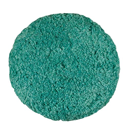 Presta 890143 Green Wool Buffing Pad 9 Inch Hook and Loop Light Cut Polish