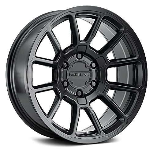 Raceline Wheels 950B-89050+18 Gauge 18x9 5x5" +18mm Offset Satin Black Wheel Rim