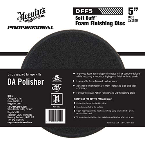 Meguiar's DFF5 DA Foam Finishing Disc 5 Inch