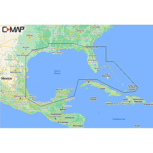 C-Map M-NA-Y204-MS REVEAL Gulf of Mexico & Bahamas Coastal Chart