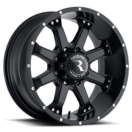 Picture of Raceline Wheels 991B-79080-12 Assault Black Aluminum Wheel 17x9 8x6.5