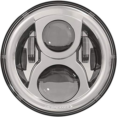J.W. Speaker 0554961 Model 8700 Evo 2 LED Headlight 7 Inch Round Chrome Bezel