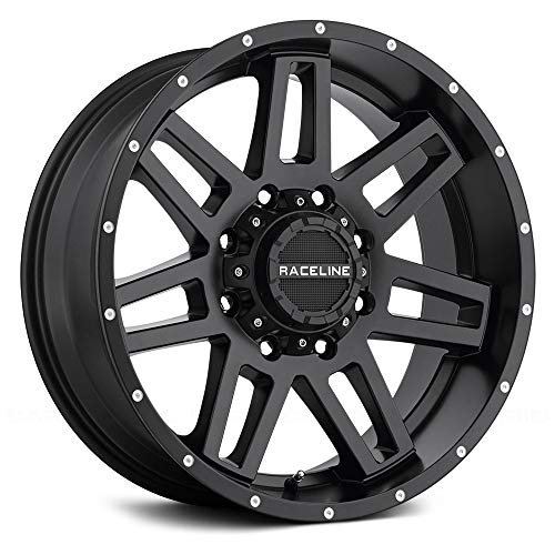 Raceline Wheels 931B-68096-00 Injector Black Wheel 16x8 5x4.5/5x5 0mm Offset