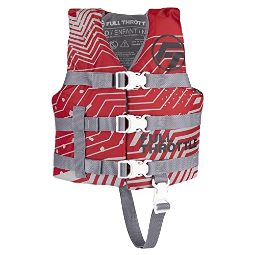 Full Throttle 112200-100-001-22 Child Nylon Life Jacket - Red