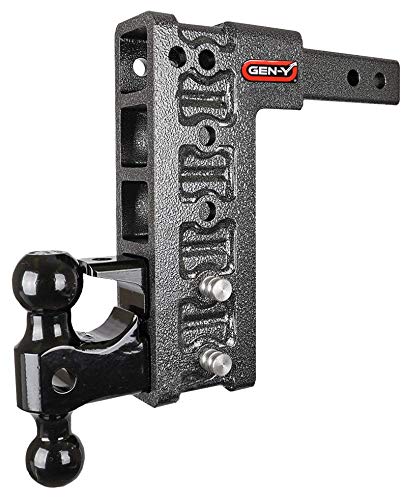 Gen-Y Hitch GH-525 Mega-Duty Adjustable Drop Hitch 10" Drop/Rise 2" Shank 16K GTW