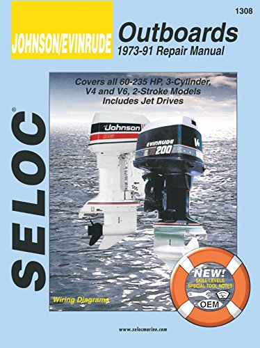 Sierra 18-01308 Seloc Repair Manual Johnson Evinrude Outboard 60-235 HP 1973-1991
