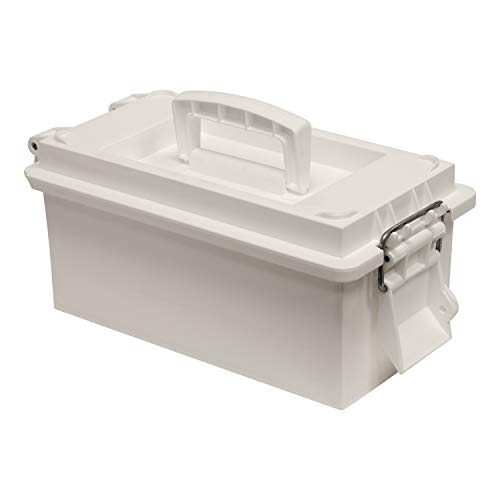 Wise Seating 5601140 Small Utility Dry Box White Waterproof Storage
