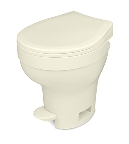 Thetford 31840 Aqua-Magic VI High Profile RV Toilet with Hand Sprayer - Parchment
