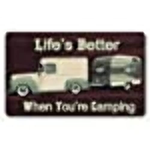 Kittrich CAMP-15340-20 Life's Better When You're Camping Anti-Fatigue Kitchen Mat 18 x 30 Inch