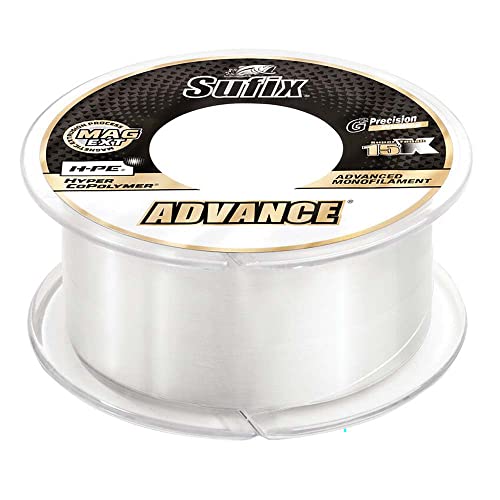 Sufix 604-1012 Sufix ADVANCE MONOFILAMENT 12LB CLEAR 1200YDS